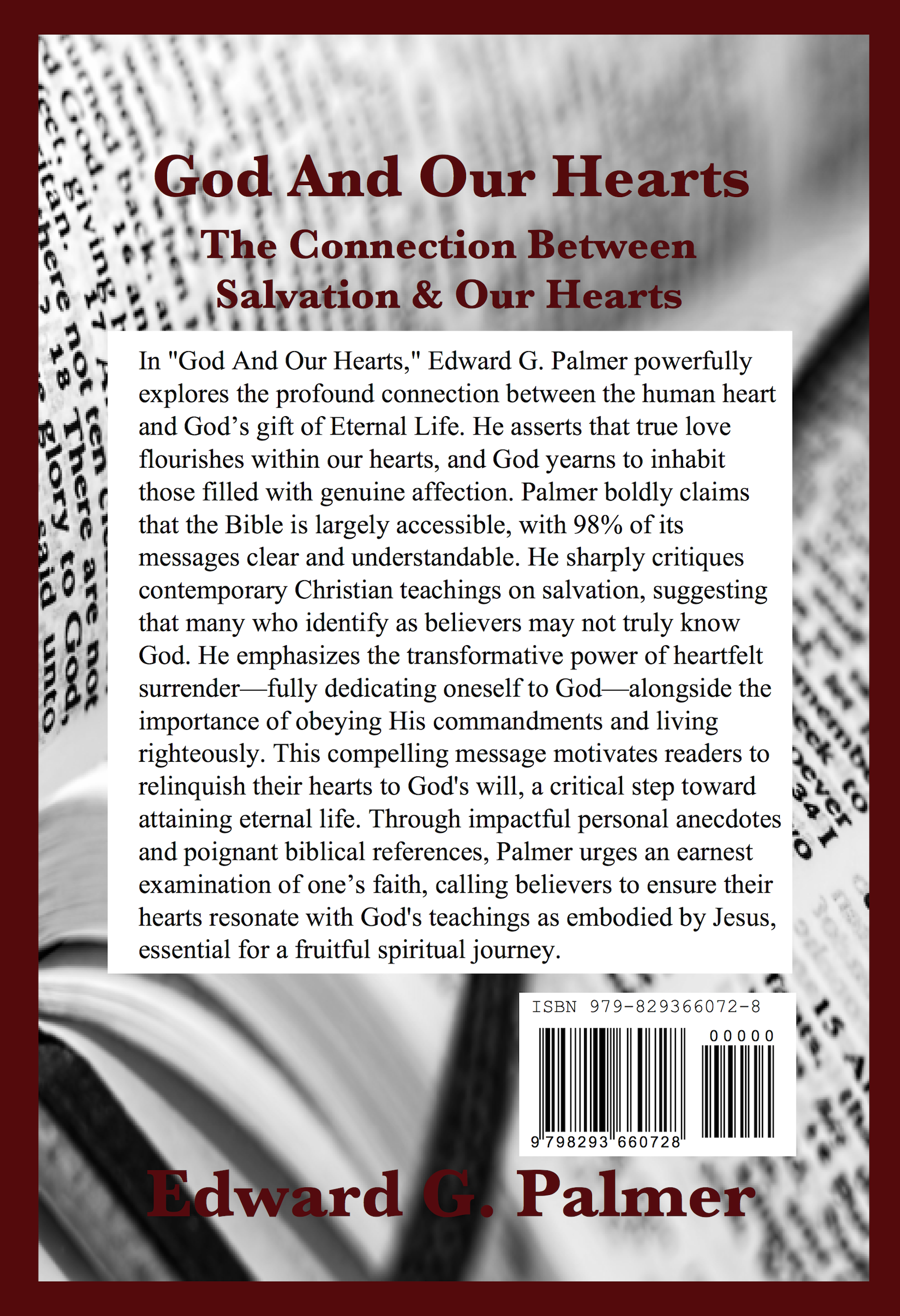 Back cover of God And Jesus: The Identity Crisis Book